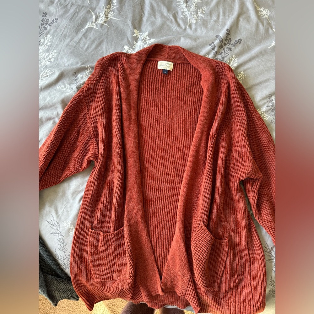 Burnt orange cardigan